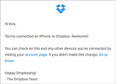 Dropbox two-step-authentication